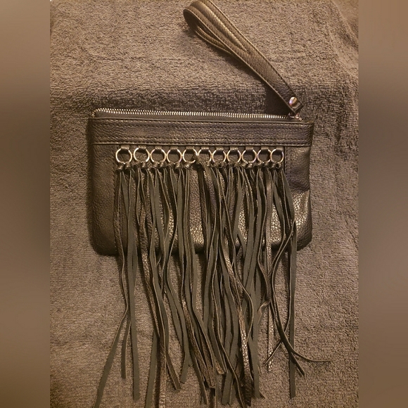 Carlos by Carlos Santana Handbags - Carlo By Carlo Santana Fringe Clutch